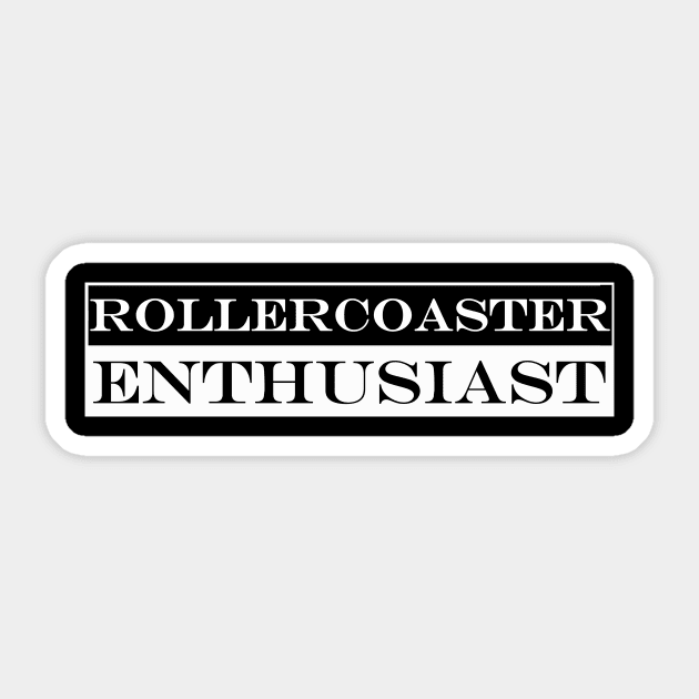 rollercoaster enthusiast Sticker by NotComplainingJustAsking